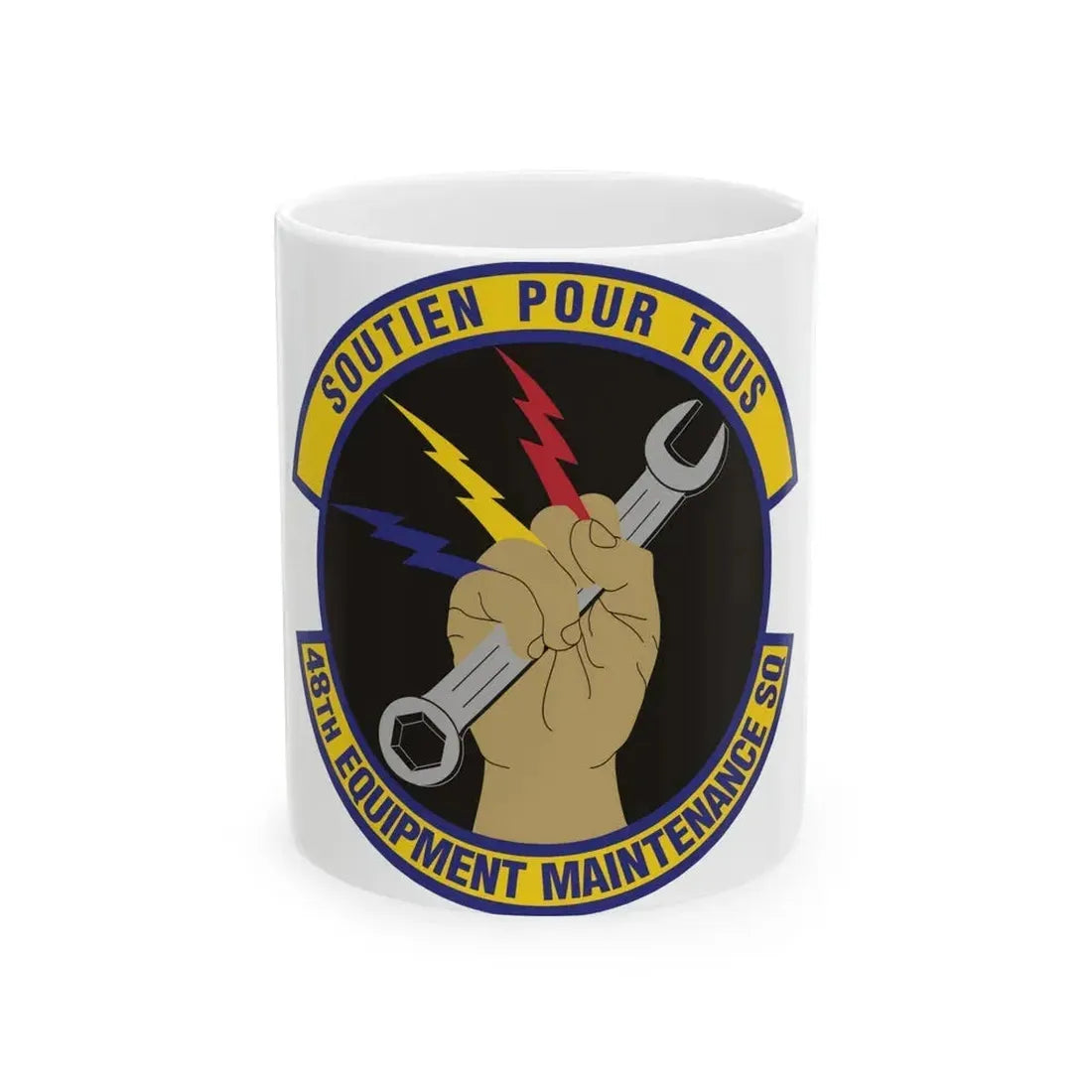 48th Equipment Maintenance Squadron (U.S. Air Force) White Coffee Mug 11oz - Go Mug Yourself