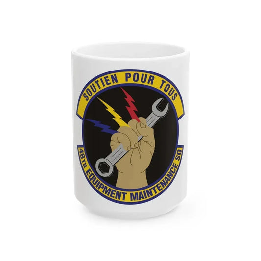 48th Equipment Maintenance Squadron (U.S. Air Force) White Coffee Mug 15oz - Go Mug Yourself
