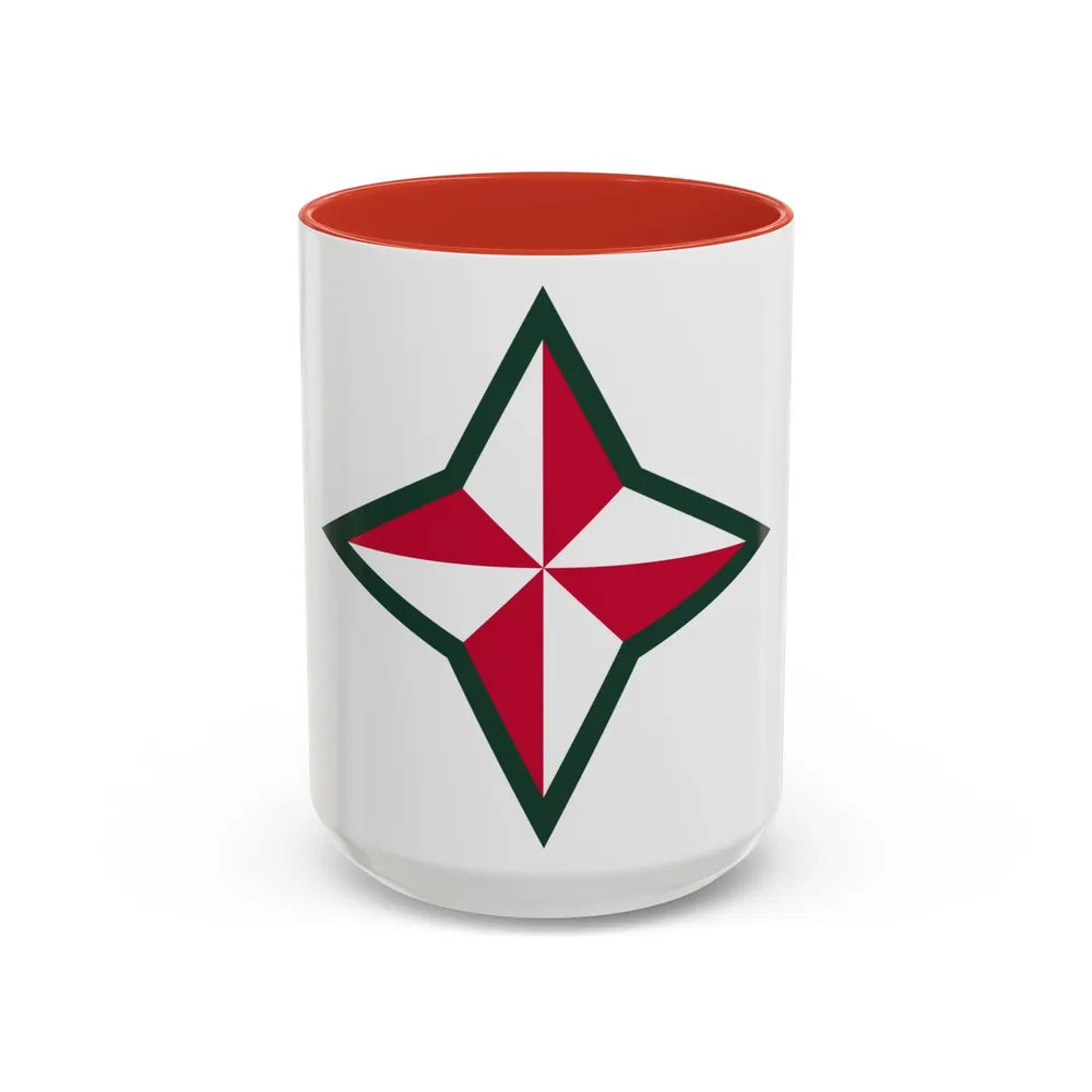 48TH INFANTRY DIVISION (U.S. Army) Accent Coffee Mug-15oz-Red-Go Mug Yourself