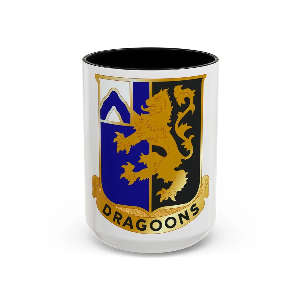 48th Infantry Regiment (U.S. Army) Accent Coffee Mug-15oz-Black-Go Mug Yourself