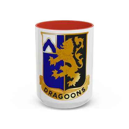 48th Infantry Regiment (U.S. Army) Accent Coffee Mug-15oz-Red-Go Mug Yourself