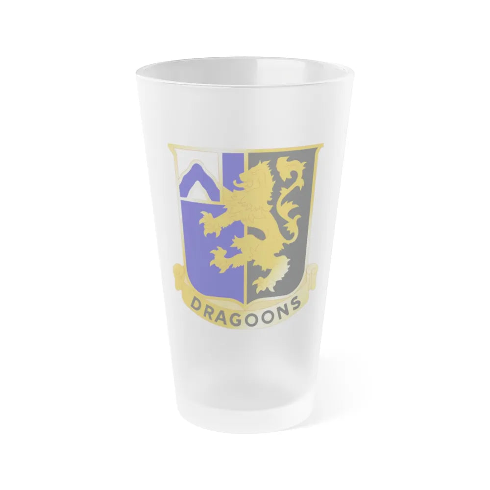 48th Infantry Regiment (U.S. Army) Frosted Pint Glass 16oz-Go Mug Yourself