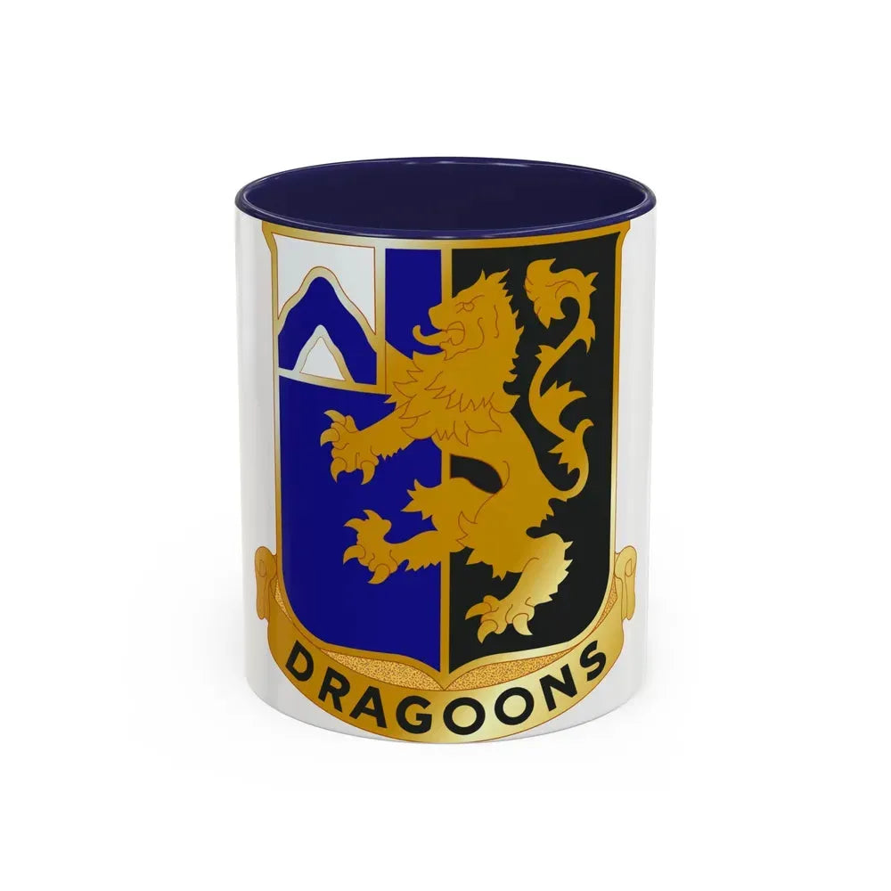 48th Infantry Regiment (U.S. Army) Accent Coffee Mug 11oz Navy - Go Mug Yourself
