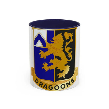 48th Infantry Regiment (U.S. Army) Accent Coffee Mug 11oz Navy - Go Mug Yourself