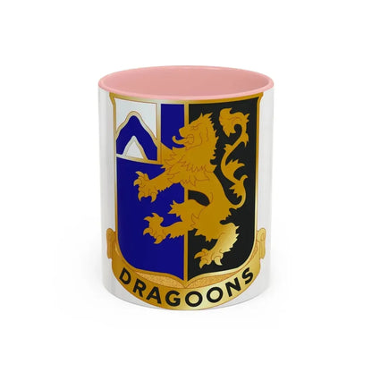 48th Infantry Regiment (U.S. Army) Accent Coffee Mug 11oz Pink - Go Mug Yourself
