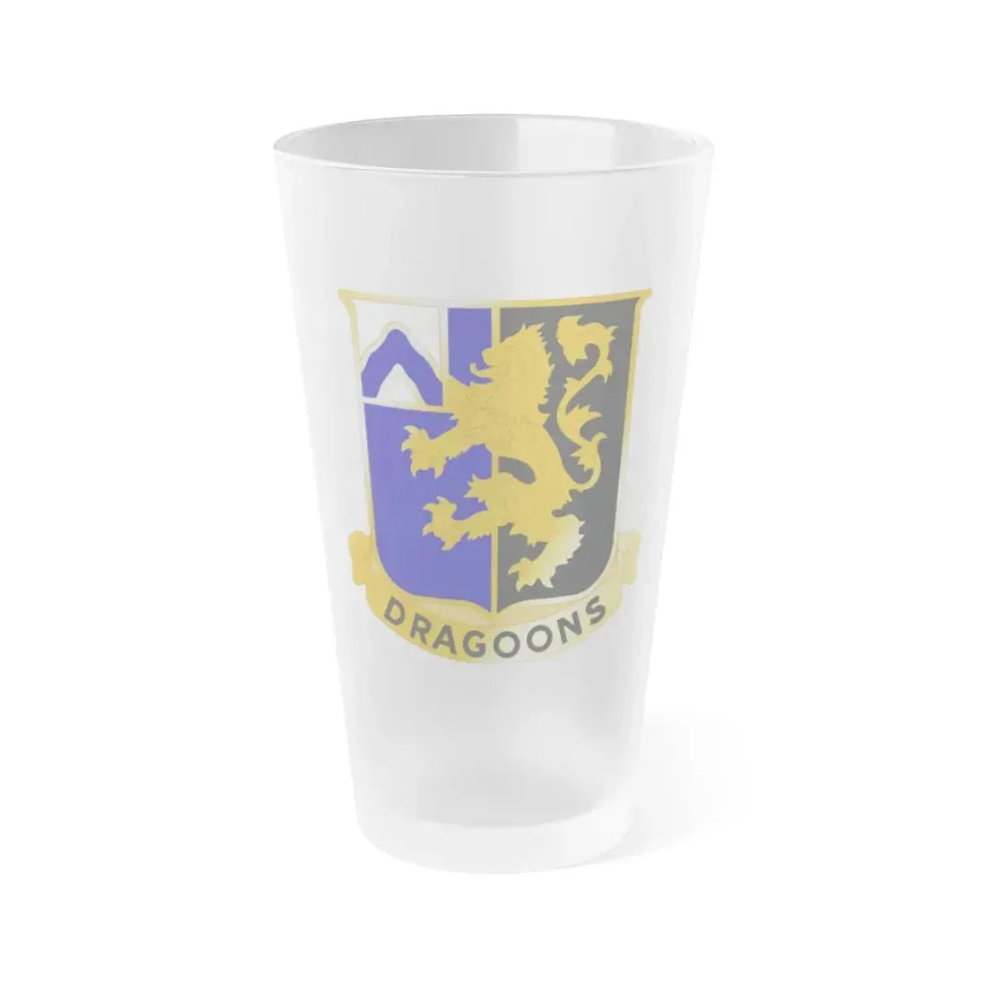 48th Infantry Regiment (U.S. Army) Frosted Pint Glass 16oz Default Title - Go Mug Yourself