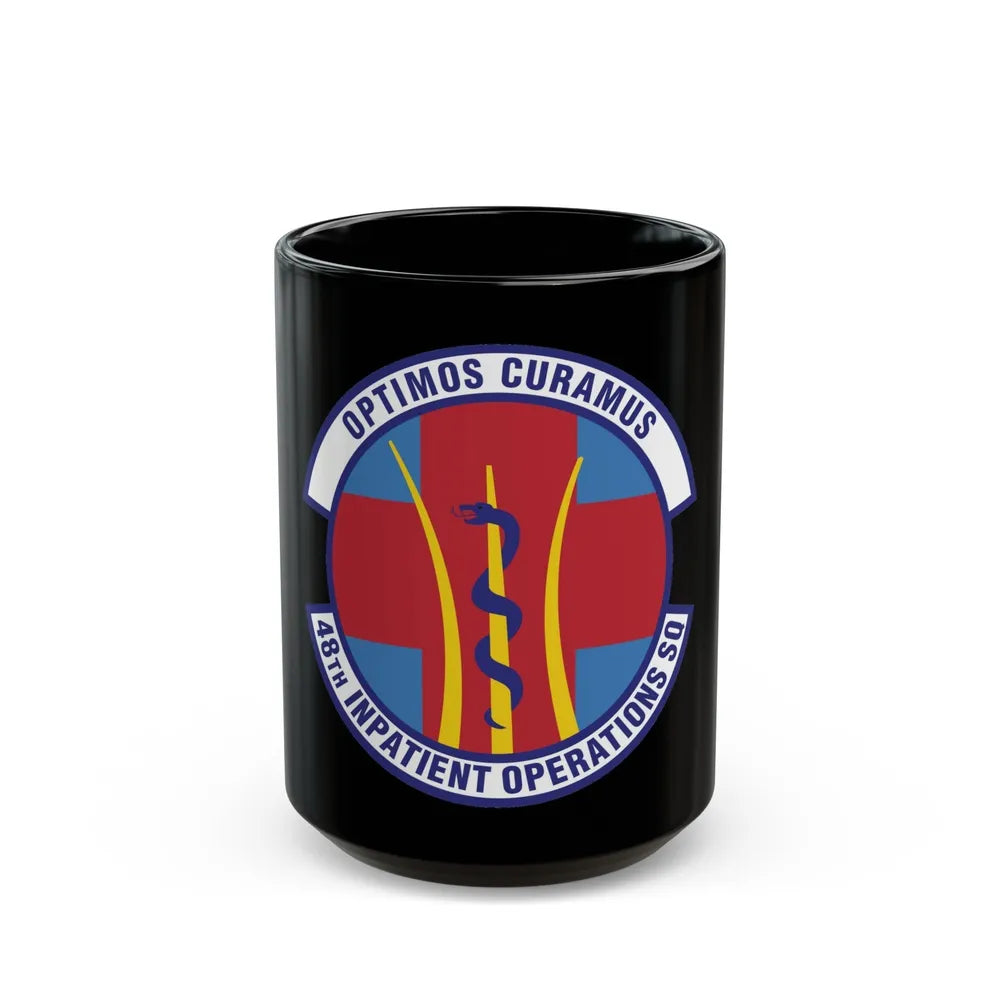 48th Inpatient Operations Squadron (U.S. Air Force) Black Coffee Mug-15oz-Go Mug Yourself