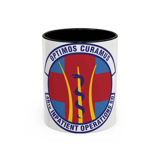 48th Inpatient Operations Squadron (U.S. Air Force) Accent Coffee Mug 11oz Black - Go Mug Yourself