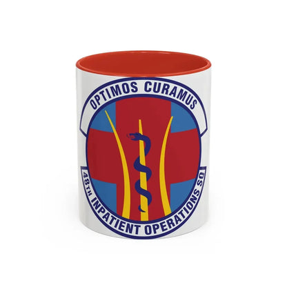 48th Inpatient Operations Squadron (U.S. Air Force) Accent Coffee Mug 11oz Red - Go Mug Yourself