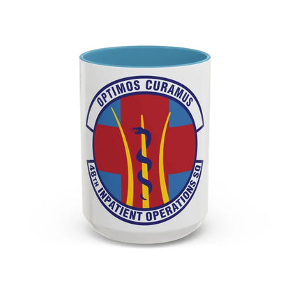 48th Inpatient Operations Squadron (U.S. Air Force) Accent Coffee Mug 15oz Light Blue - Go Mug Yourself