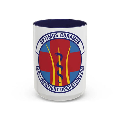 48th Inpatient Operations Squadron (U.S. Air Force) Accent Coffee Mug 15oz Navy - Go Mug Yourself