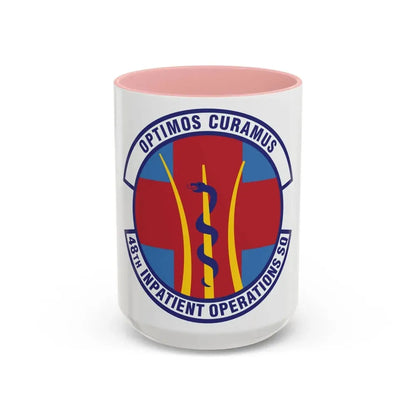 48th Inpatient Operations Squadron (U.S. Air Force) Accent Coffee Mug 15oz Pink - Go Mug Yourself