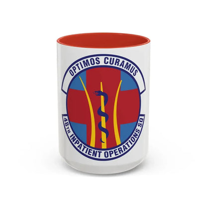48th Inpatient Operations Squadron (U.S. Air Force) Accent Coffee Mug 15oz Red - Go Mug Yourself