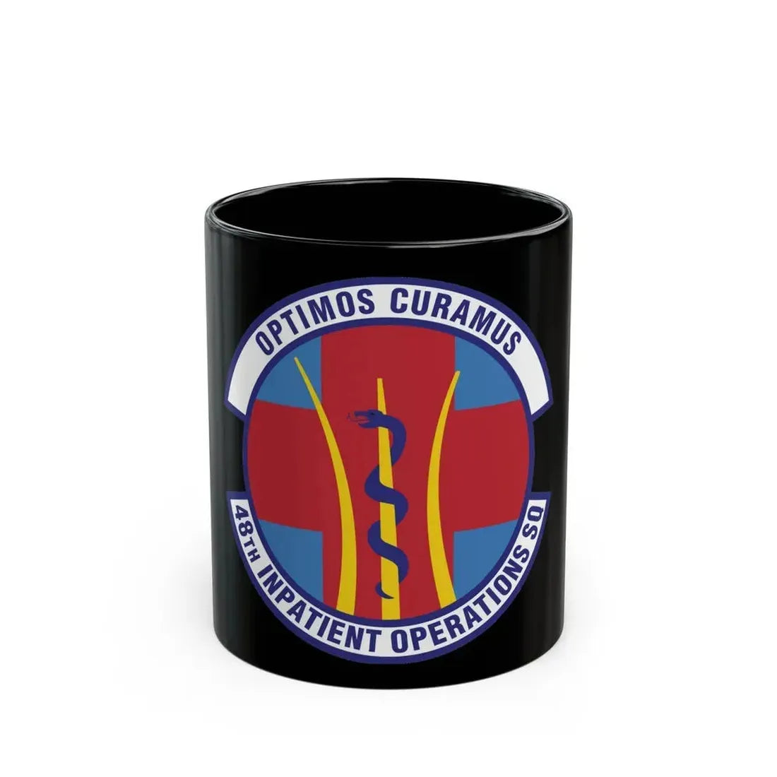 48th Inpatient Operations Squadron (U.S. Air Force) Black Coffee Mug 11oz - Go Mug Yourself