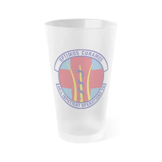 48th Inpatient Operations Squadron (U.S. Air Force) Frosted Pint Glass 16oz 16oz Frosted - Go Mug Yourself
