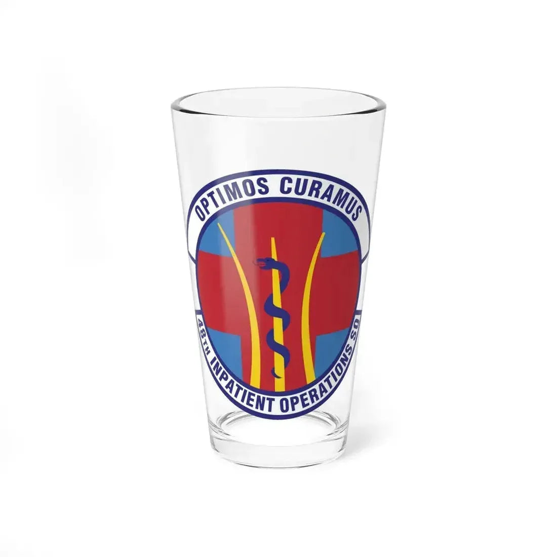 48th Inpatient Operations Squadron (U.S. Air Force) Pint Glass 16oz - Go Mug Yourself