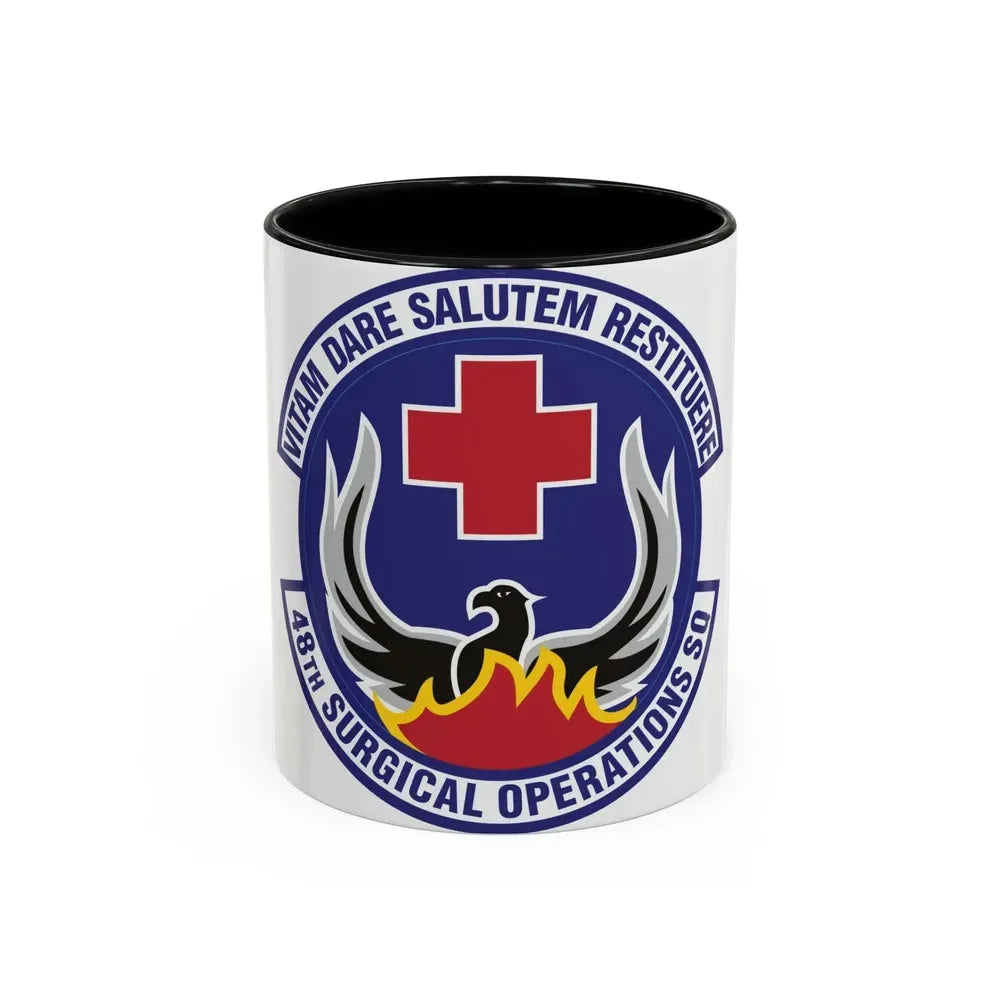 48th Surgical Operations Squadron (U.S. Air Force) Accent Coffee Mug 11oz Black - Go Mug Yourself