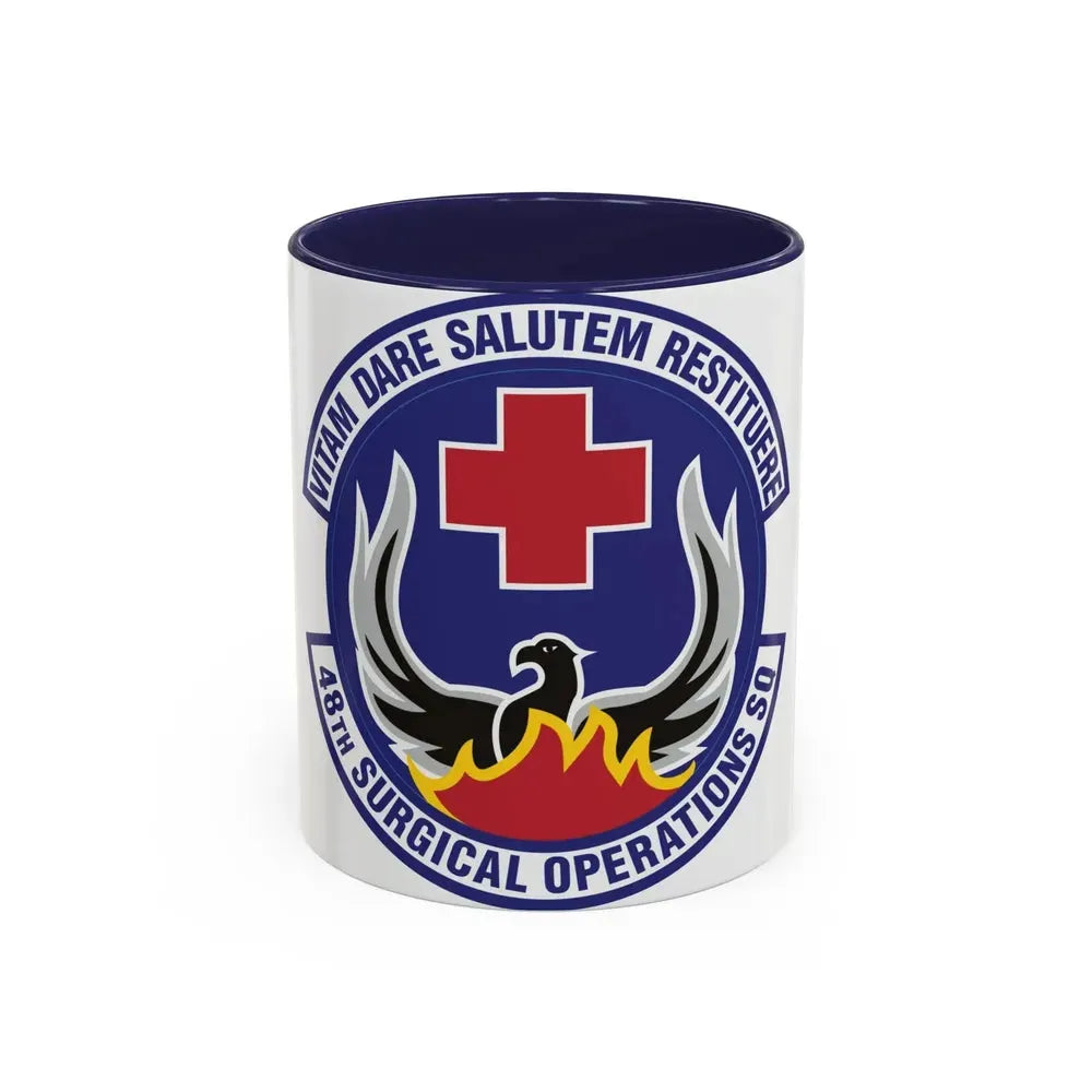 48th Surgical Operations Squadron (U.S. Air Force) Accent Coffee Mug 11oz Navy - Go Mug Yourself