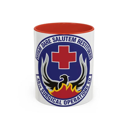 48th Surgical Operations Squadron (U.S. Air Force) Accent Coffee Mug 11oz Red - Go Mug Yourself