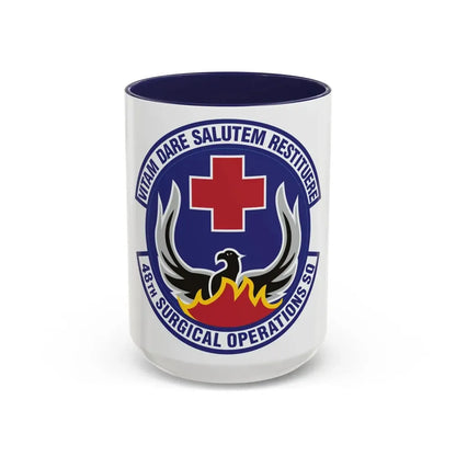 48th Surgical Operations Squadron (U.S. Air Force) Accent Coffee Mug 15oz Navy - Go Mug Yourself