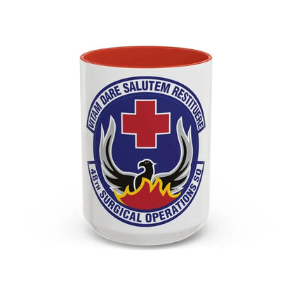 48th Surgical Operations Squadron (U.S. Air Force) Accent Coffee Mug 15oz Red - Go Mug Yourself