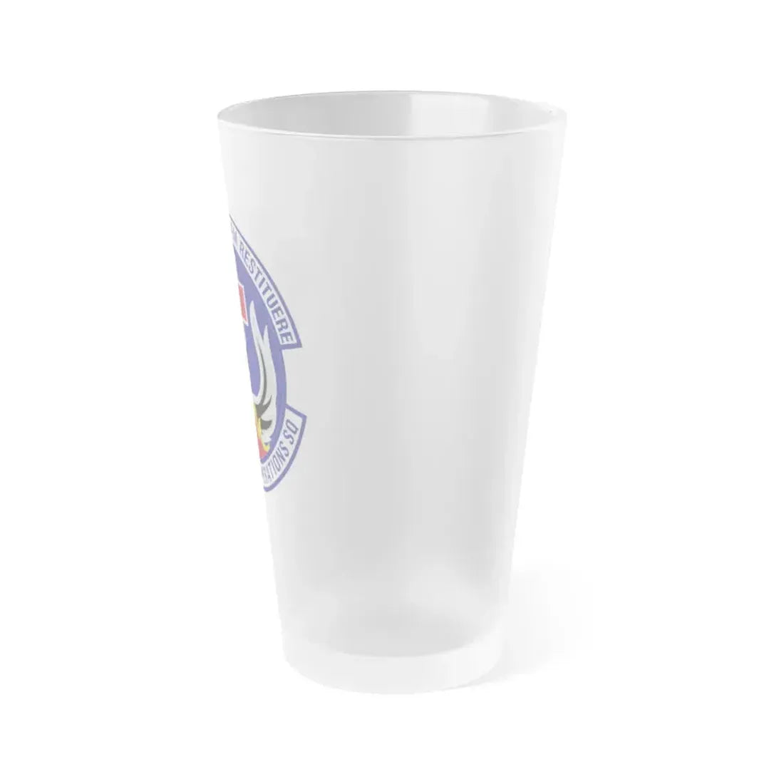 48th Surgical Operations Squadron (U.S. Air Force) Frosted Pint Glass 16oz - Go Mug Yourself