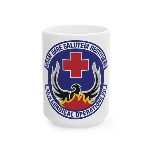 48th Surgical Operations Squadron (U.S. Air Force) White Coffee Mug 15oz - Go Mug Yourself