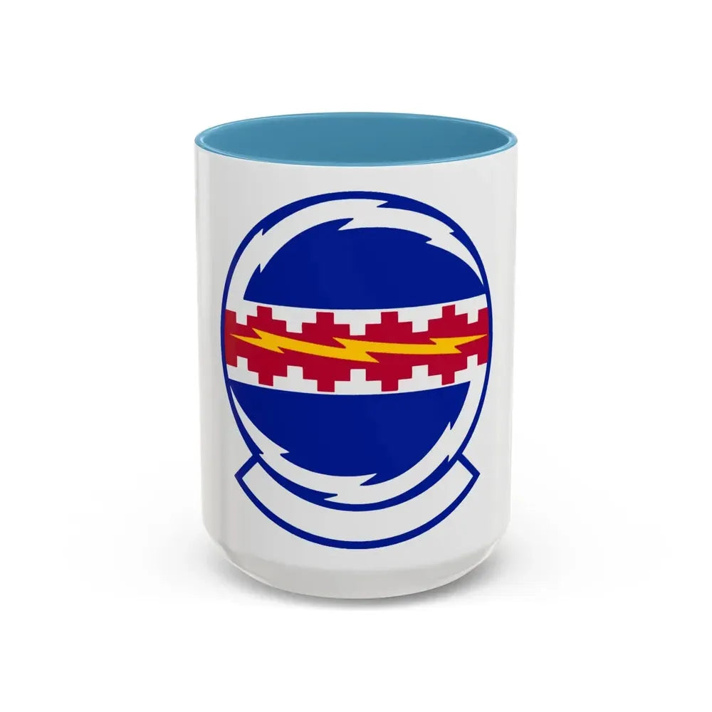 49 Communications Squadron ACC (U.S. Air Force) Accent Coffee Mug 15oz Light Blue - Go Mug Yourself