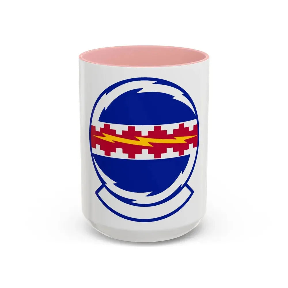 49 Communications Squadron ACC (U.S. Air Force) Accent Coffee Mug 15oz Pink - Go Mug Yourself