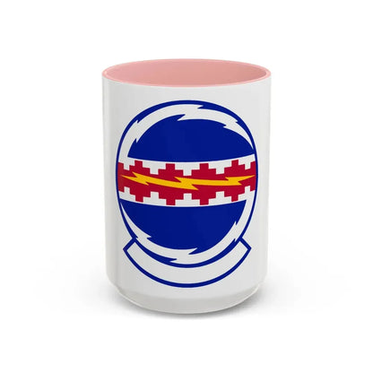 49 Communications Squadron ACC (U.S. Air Force) Accent Coffee Mug 15oz Pink - Go Mug Yourself