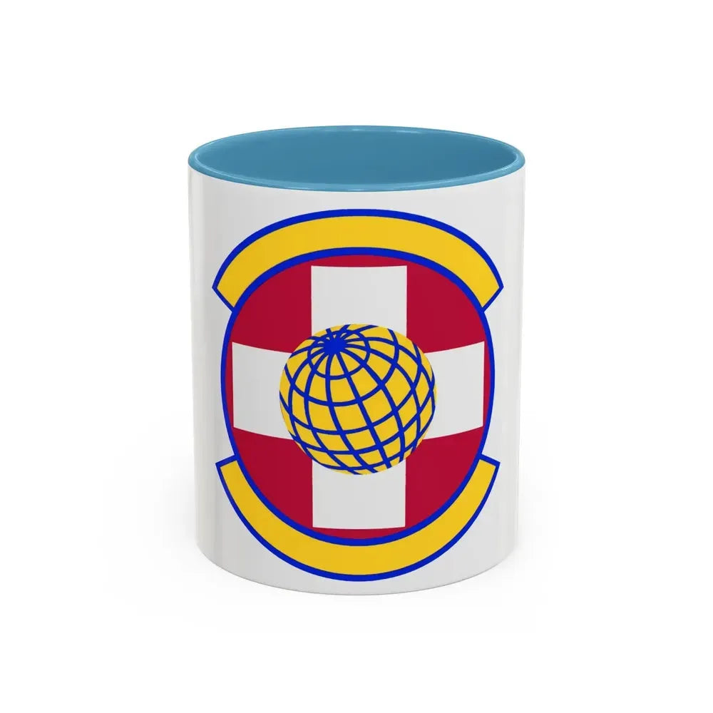 49 Healthcare Operations Squadron AETC (U.S. Air Force) Accent Coffee Mug 11oz Light Blue - Go Mug Yourself