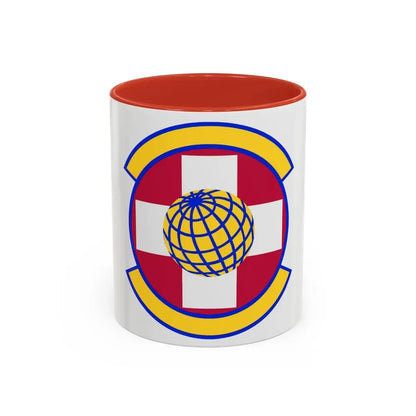49 Healthcare Operations Squadron AETC (U.S. Air Force) Accent Coffee Mug 11oz Red - Go Mug Yourself