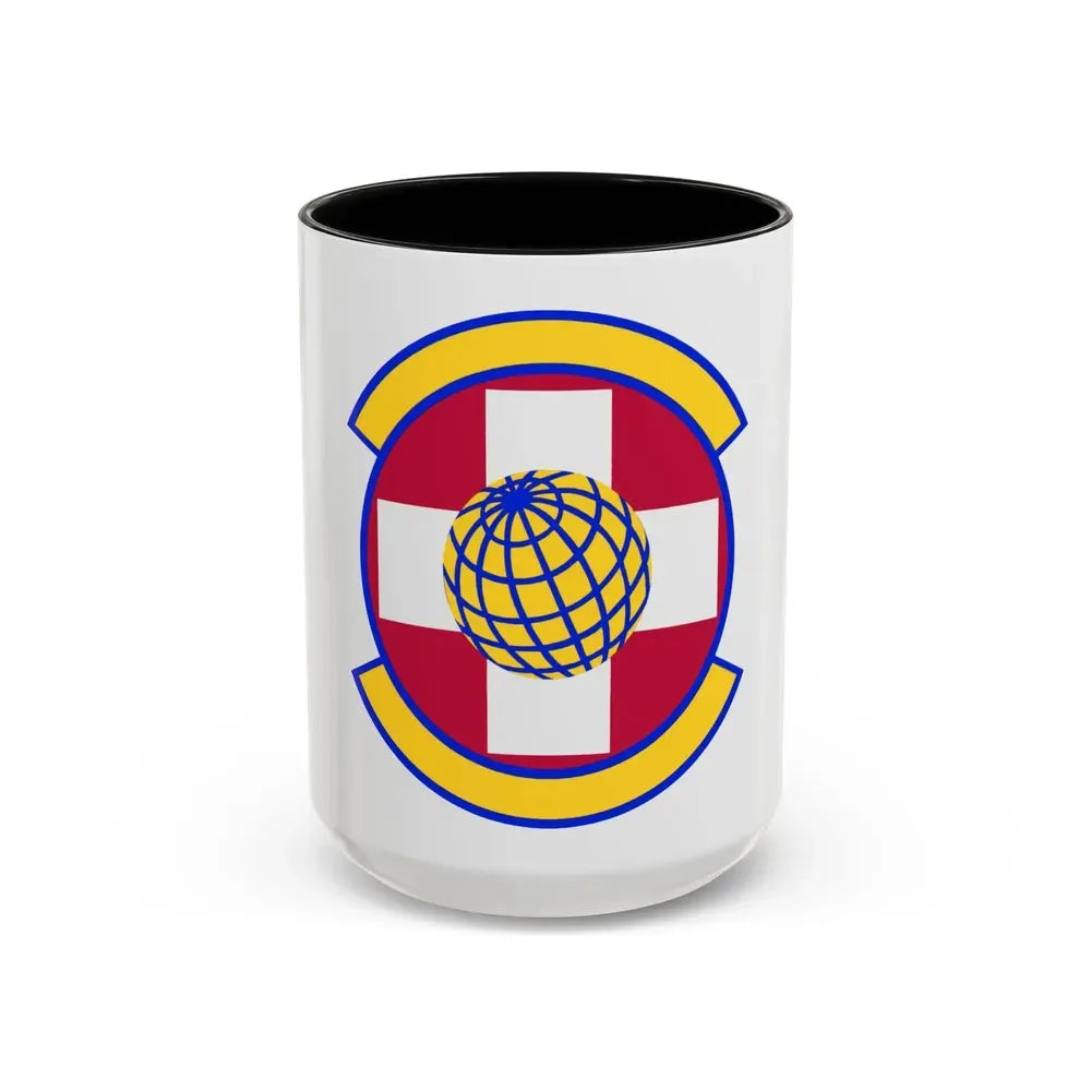 49 Healthcare Operations Squadron AETC (U.S. Air Force) Accent Coffee Mug 15oz Black - Go Mug Yourself