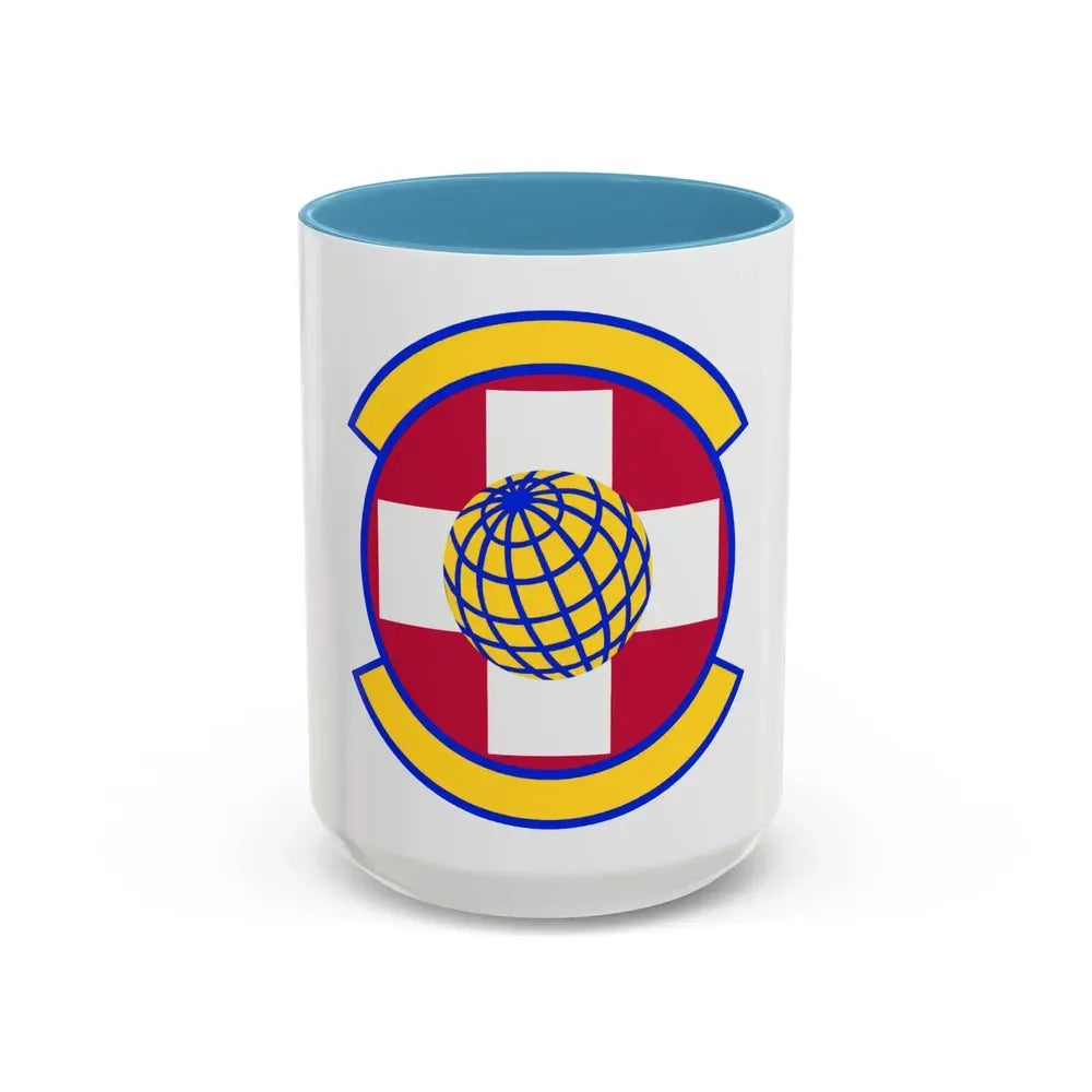 49 Healthcare Operations Squadron AETC (U.S. Air Force) Accent Coffee Mug 15oz Light Blue - Go Mug Yourself