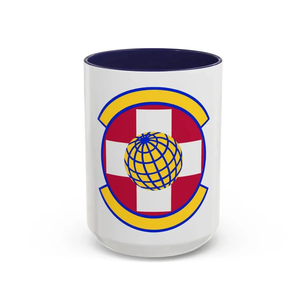 49 Healthcare Operations Squadron AETC (U.S. Air Force) Accent Coffee Mug 15oz Navy - Go Mug Yourself