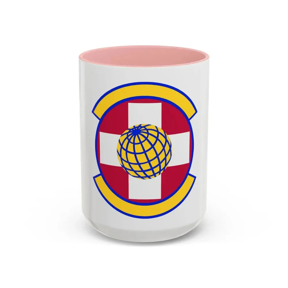 49 Healthcare Operations Squadron AETC (U.S. Air Force) Accent Coffee Mug 15oz Pink - Go Mug Yourself