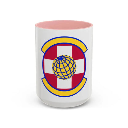 49 Healthcare Operations Squadron AETC (U.S. Air Force) Accent Coffee Mug 15oz Pink - Go Mug Yourself