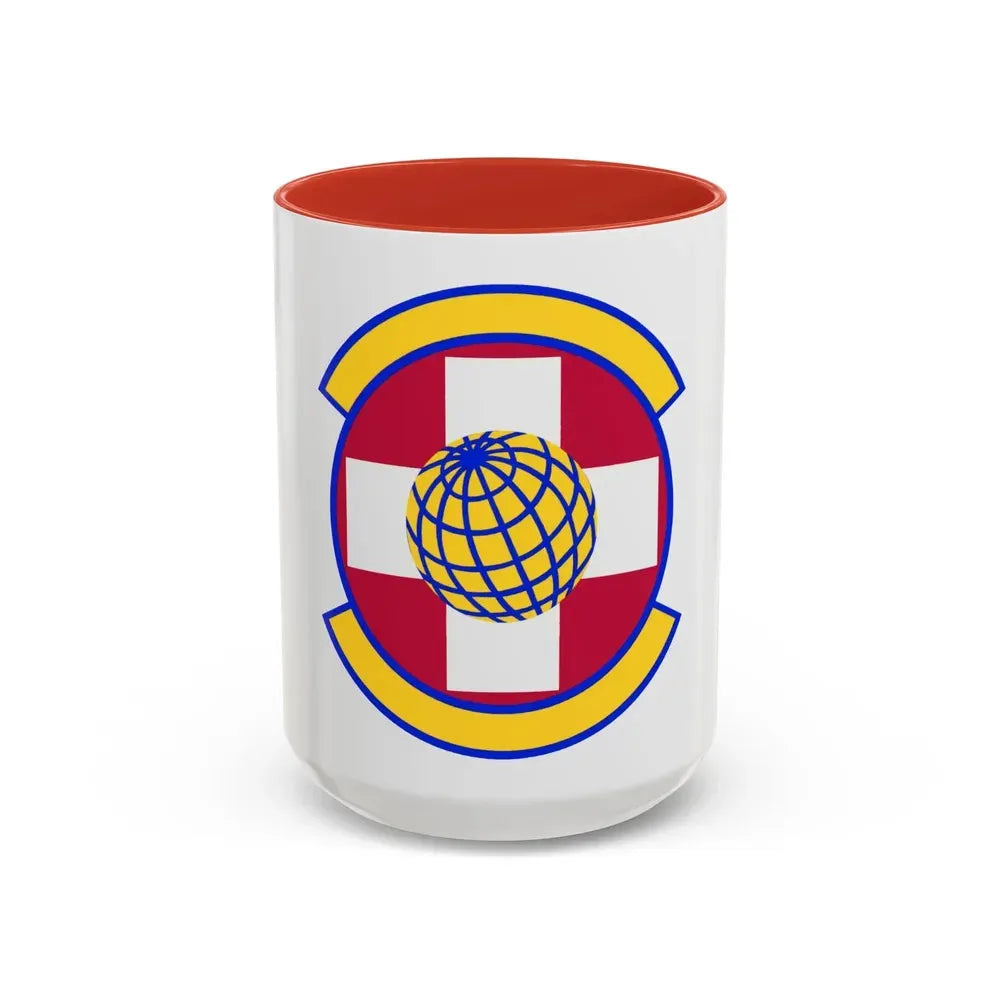 49 Healthcare Operations Squadron AETC (U.S. Air Force) Accent Coffee Mug 15oz Red - Go Mug Yourself