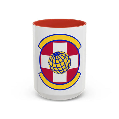 49 Healthcare Operations Squadron AETC (U.S. Air Force) Accent Coffee Mug 15oz Red - Go Mug Yourself
