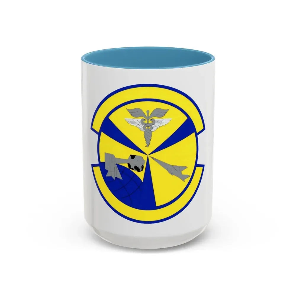49 Operational Medical Readiness Squadron AETC (U.S. Air Force) Accent Coffee Mug 15oz Light Blue - Go Mug Yourself