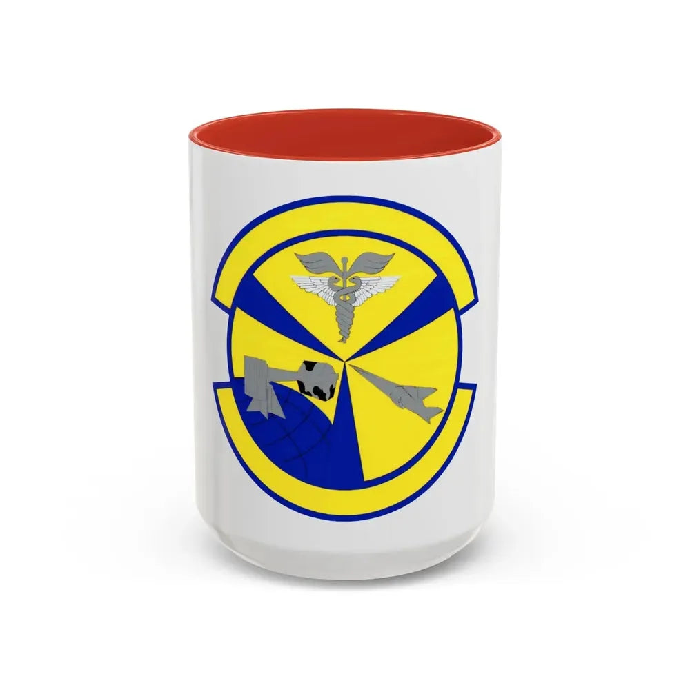 49 Operational Medical Readiness Squadron AETC (U.S. Air Force) Accent Coffee Mug 15oz Red - Go Mug Yourself