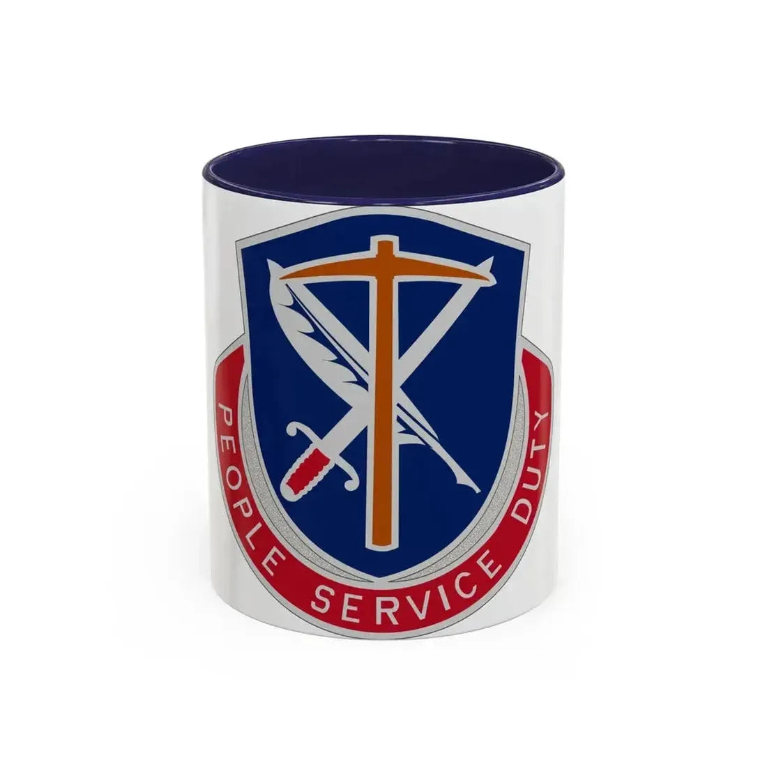 49 Personnel Services Battalion (U.S. Army) Accent Coffee Mug 11oz Navy - Go Mug Yourself
