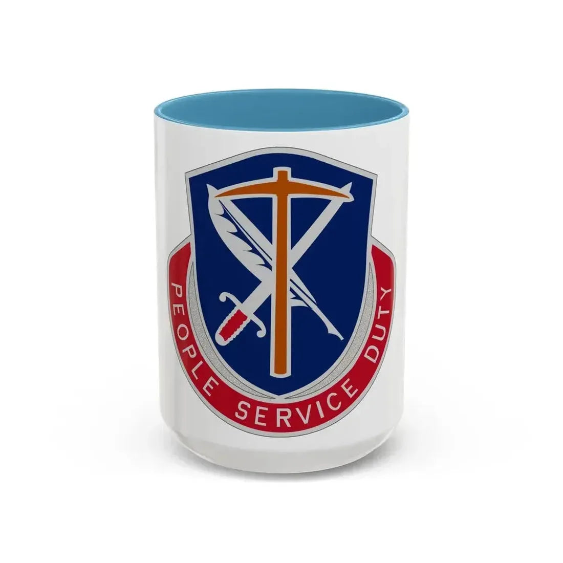 49 Personnel Services Battalion (U.S. Army) Accent Coffee Mug 15oz Light Blue - Go Mug Yourself