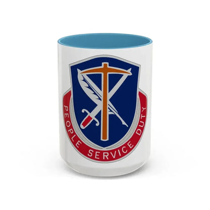 49 Personnel Services Battalion (U.S. Army) Accent Coffee Mug 15oz Light Blue - Go Mug Yourself