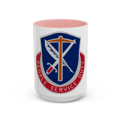 49 Personnel Services Battalion (U.S. Army) Accent Coffee Mug 15oz Pink - Go Mug Yourself