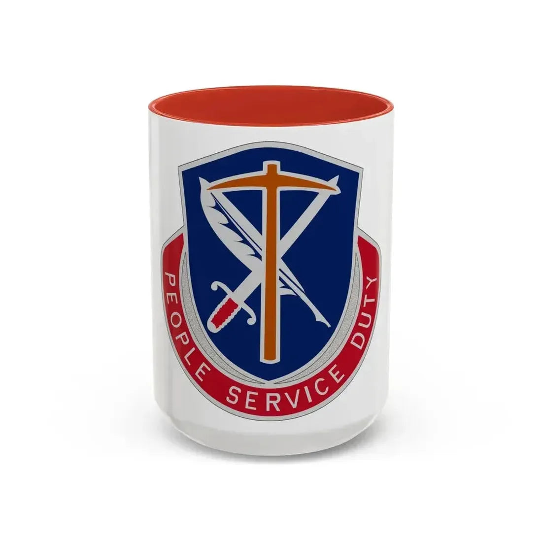 49 Personnel Services Battalion (U.S. Army) Accent Coffee Mug 15oz Red - Go Mug Yourself