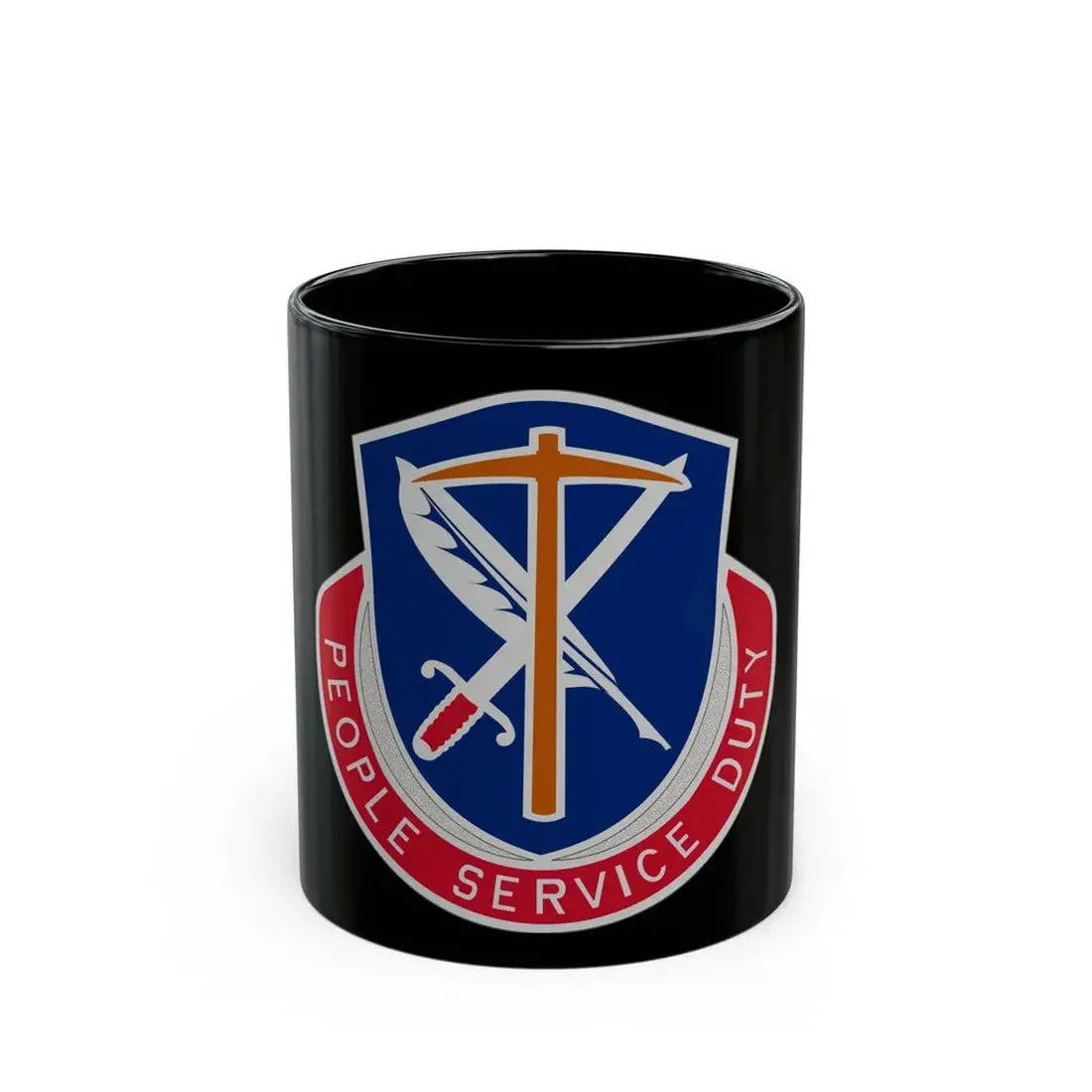 49 Personnel Services Battalion (U.S. Army) Black Coffee Mug 11oz - Go Mug Yourself