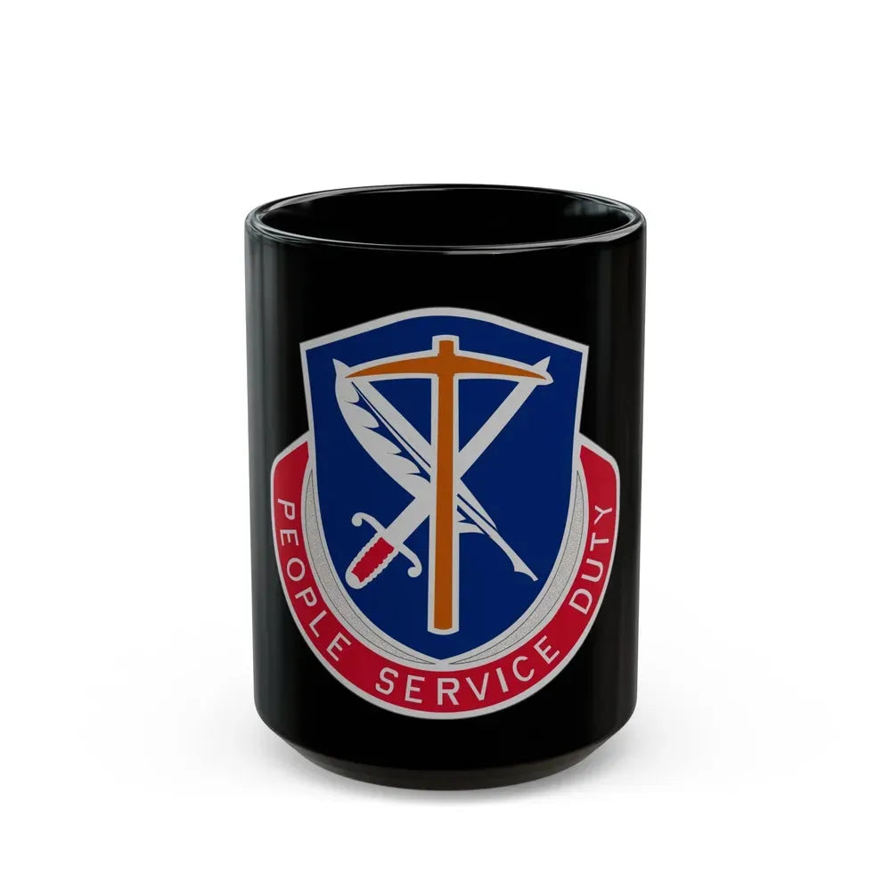 49 Personnel Services Battalion (U.S. Army) Black Coffee Mug 15oz - Go Mug Yourself
