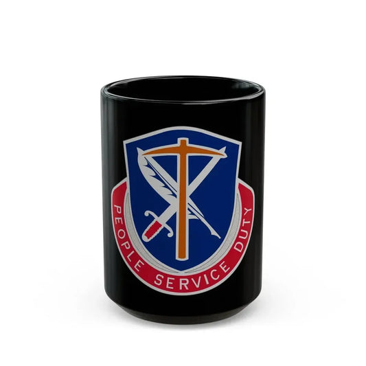 49 Personnel Services Battalion (U.S. Army) Black Coffee Mug 15oz - Go Mug Yourself