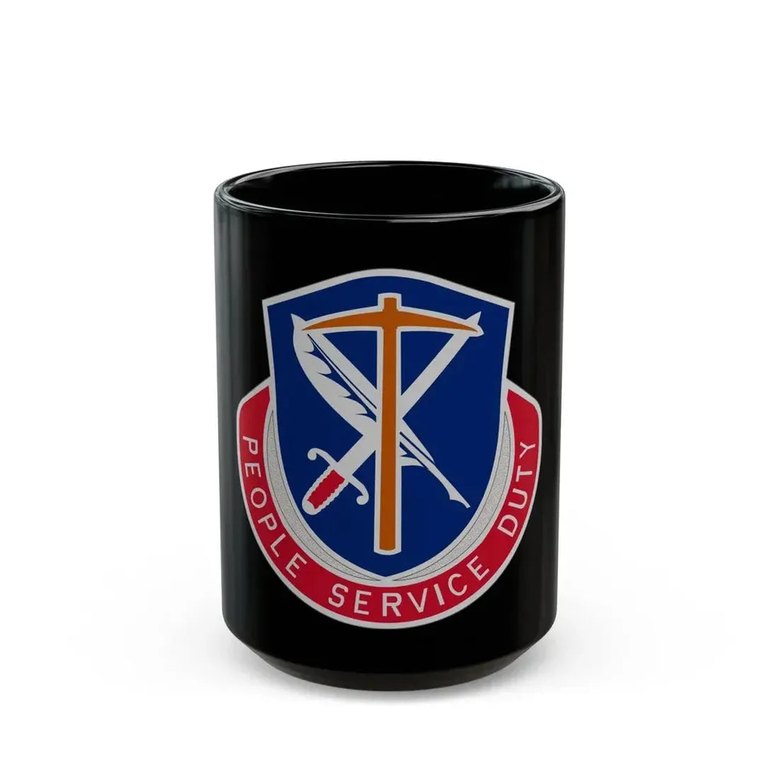 49 Personnel Services Battalion (U.S. Army) Black Coffee Mug - Go Mug Yourself